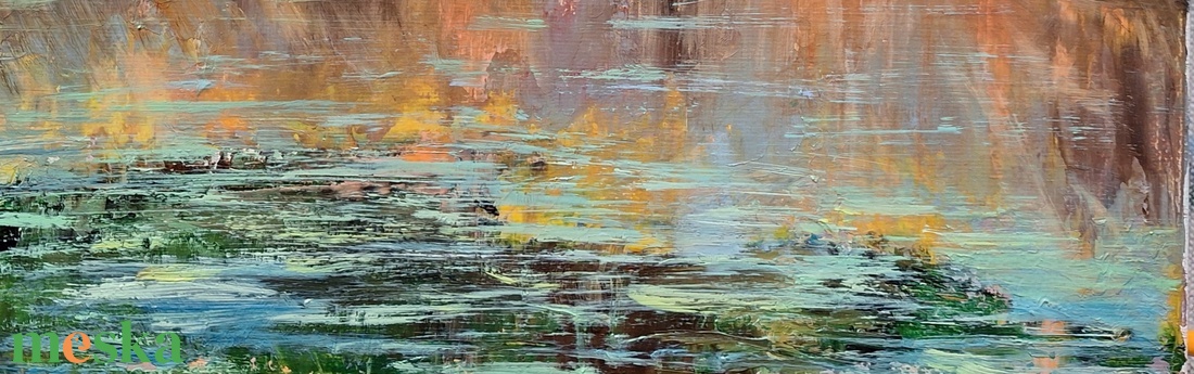 Balatoni nádas,30x30,olajfestmény  - művészet - festmény - olajfestmény - Meska.hu