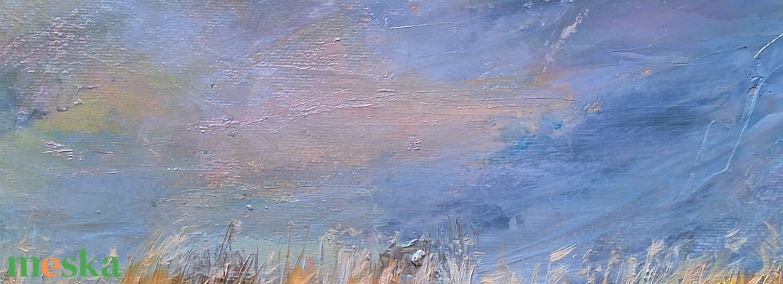 Balatoni nádas,30x30,olajfestmény  - művészet - festmény - olajfestmény - Meska.hu