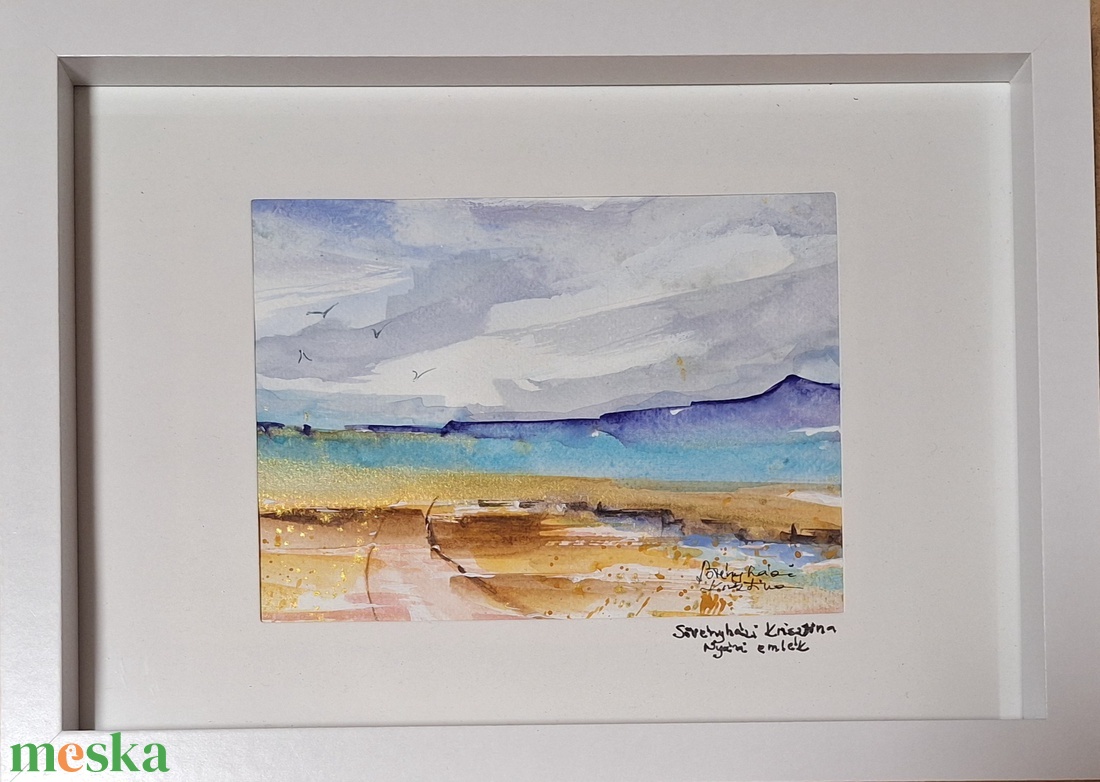 Nyári emlék,aquarell modern keretben - művészet - festmény - akvarell - Meska.hu