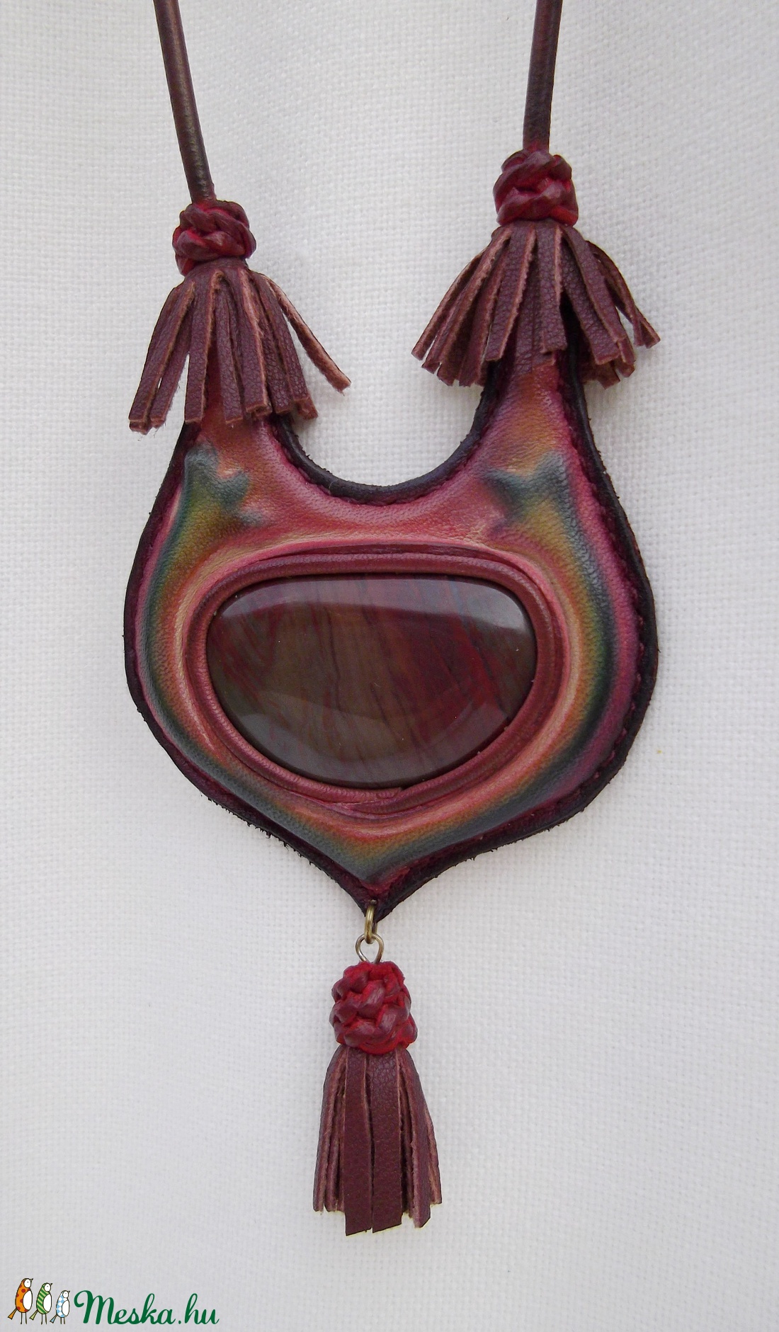 Enigma amulett bőr nyaklánc Dél- Afrikai jáspissal - - Meska.hu Enigma amulett bőr nyaklánc Dél- Afrikai jáspissal - - Meska.hu