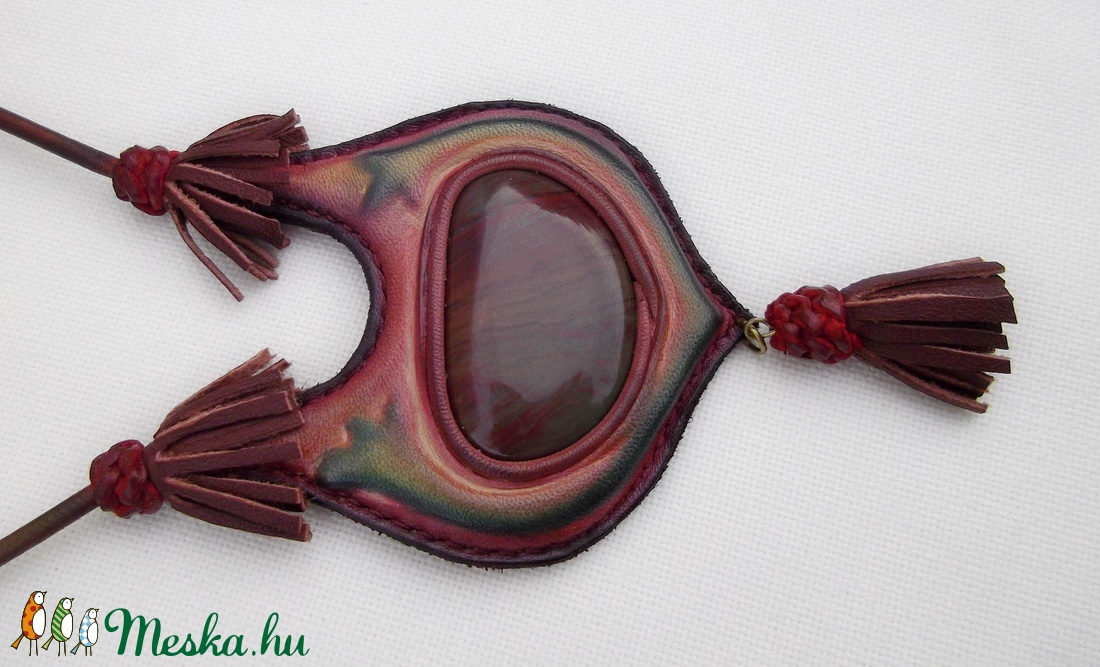 Enigma amulett bőr nyaklánc Dél- Afrikai jáspissal - - Meska.hu Enigma amulett bőr nyaklánc Dél- Afrikai jáspissal - - Meska.hu