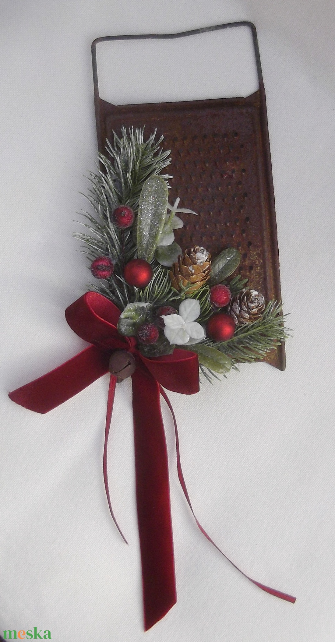 Régi reszelőből karácsonyi ajtó- vagy faldísz - karácsony - adventi díszek - adventi ajtódísz - Meska.hu Régi reszelőből karácsonyi ajtó- vagy faldísz - karácsony - adventi díszek - adventi ajtódísz - Meska.hu