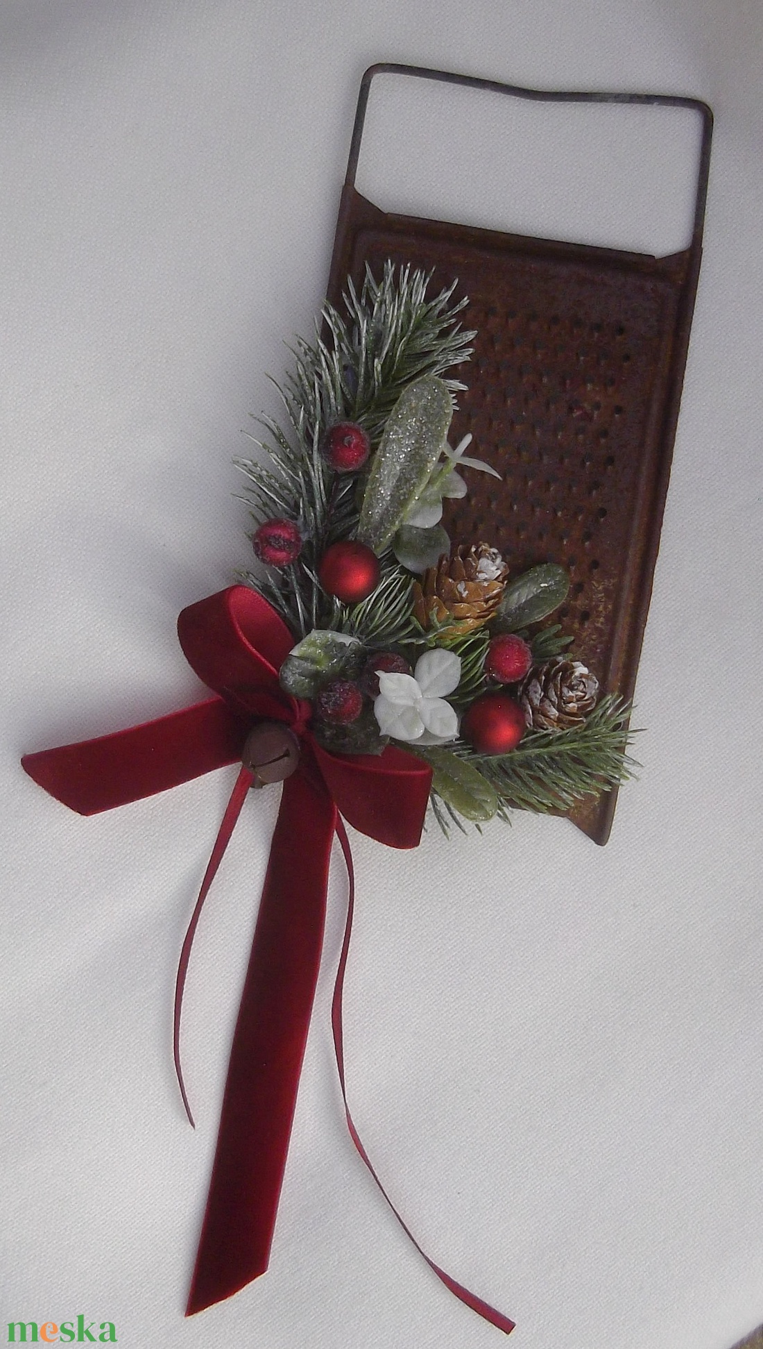 Régi reszelőből karácsonyi ajtó- vagy faldísz - karácsony - adventi díszek - adventi ajtódísz - Meska.hu Régi reszelőből karácsonyi ajtó- vagy faldísz - karácsony - adventi díszek - adventi ajtódísz - Meska.hu