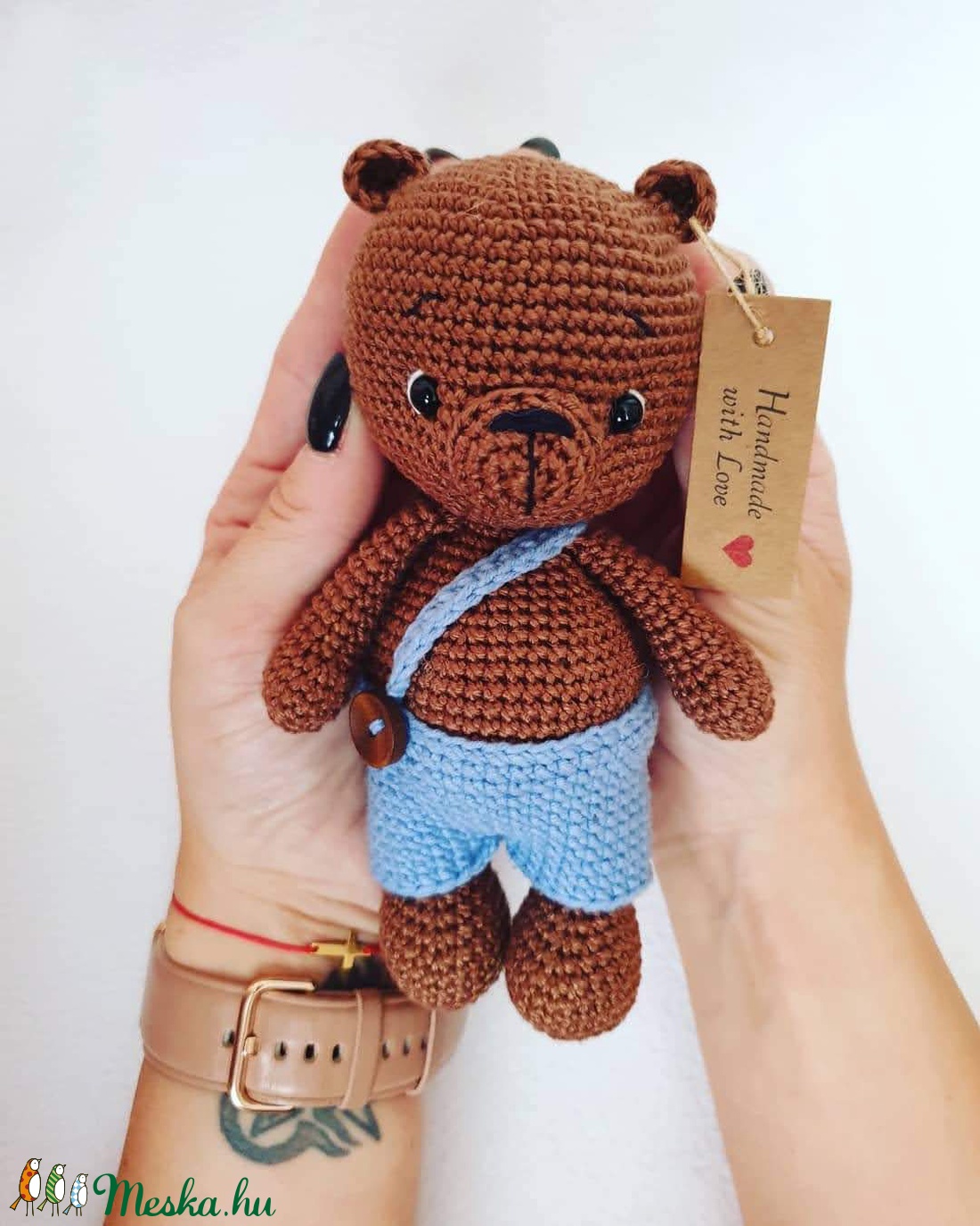 Amigurumi maci fiú - játék & sport - plüssállat & játékfigura - maci - Meska.hu