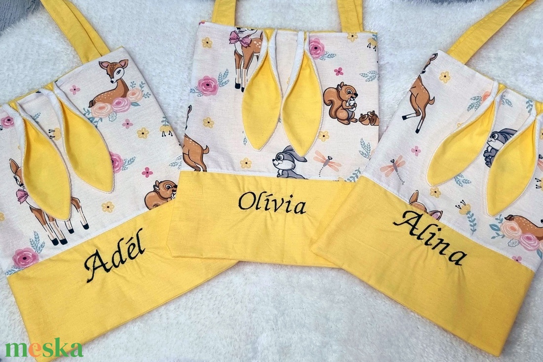 Tojásgyűjtő húsvéti táska - ünnepi díszek, dekorációk - húsvéti díszek és dekorációk - húsvéti kosár - Meska.hu