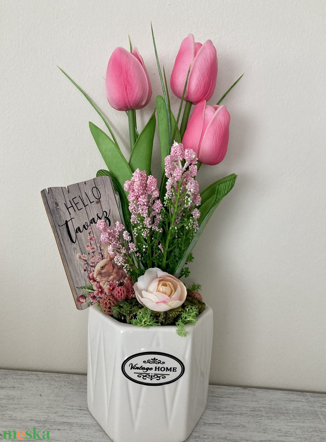 Tulipános asztaldísz kerámiakaspóban - otthon & életmód - dekoráció - ajtó- és ablak dekoráció - ajtódísz & kopogtató - Meska.hu Tulipános asztaldísz kerámiakaspóban - otthon & életmód - dekoráció - ajtó- és ablak dekoráció - ajtódísz & kopogtató - Meska.hu