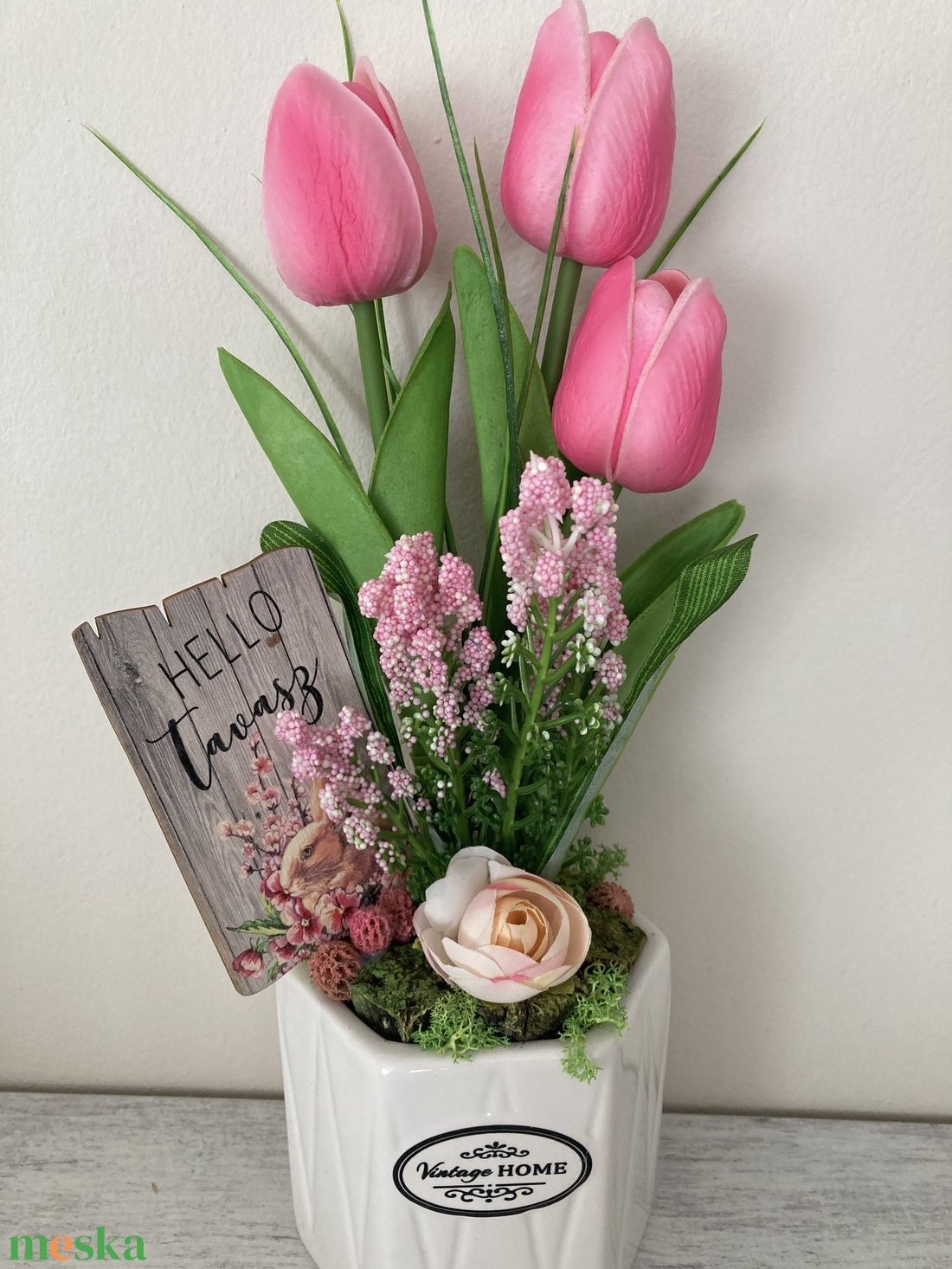 Tulipános asztaldísz kerámiakaspóban - otthon & életmód - dekoráció - ajtó- és ablak dekoráció - ajtódísz & kopogtató - Meska.hu Tulipános asztaldísz kerámiakaspóban - otthon & életmód - dekoráció - ajtó- és ablak dekoráció - ajtódísz & kopogtató - Meska.hu