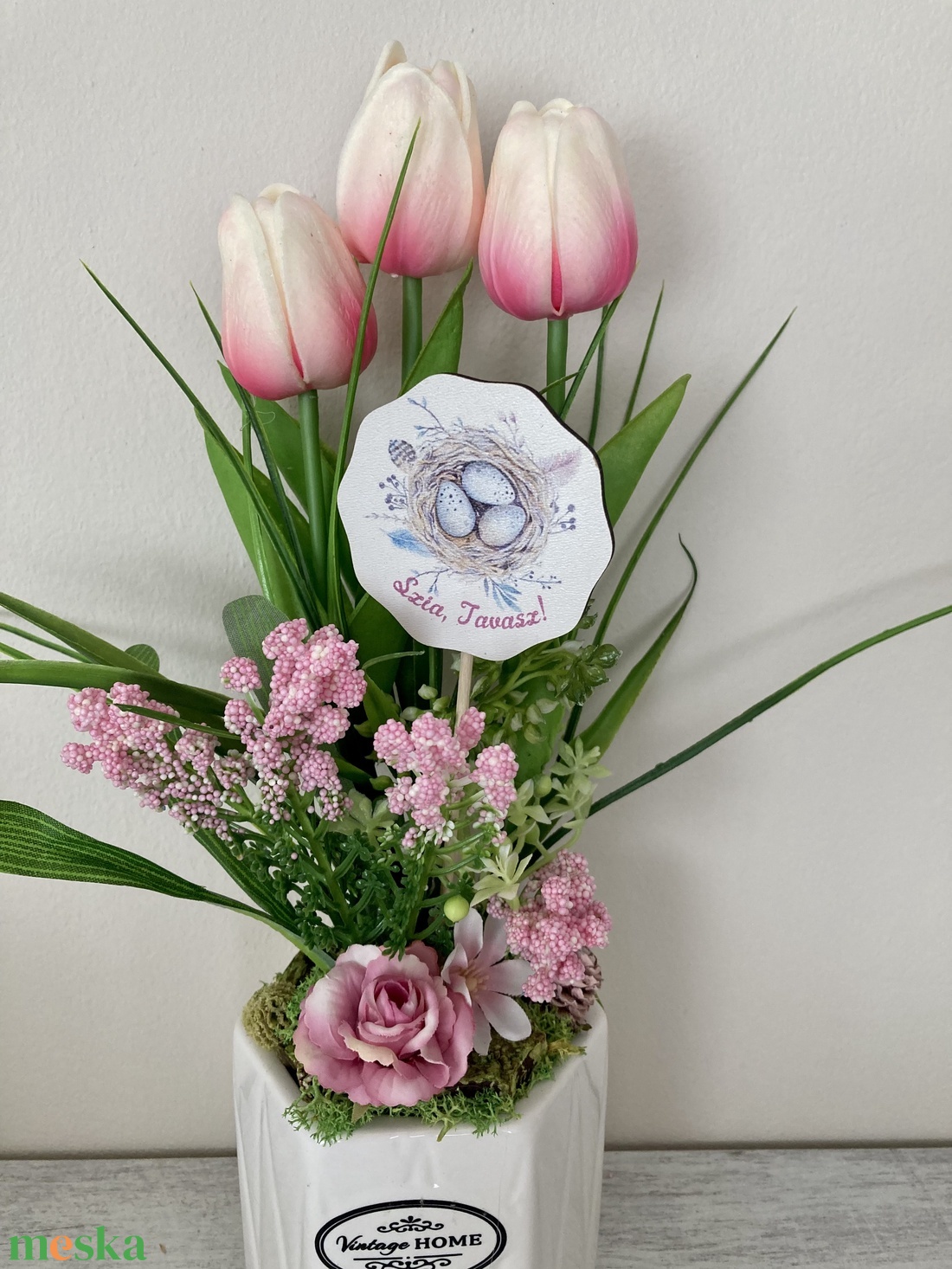 Tulipános asztaldísz kerámiakaspóban - otthon & életmód - dekoráció - ajtó- és ablak dekoráció - ajtódísz & kopogtató - Meska.hu Tulipános asztaldísz kerámiakaspóban - otthon & életmód - dekoráció - ajtó- és ablak dekoráció - ajtódísz & kopogtató - Meska.hu