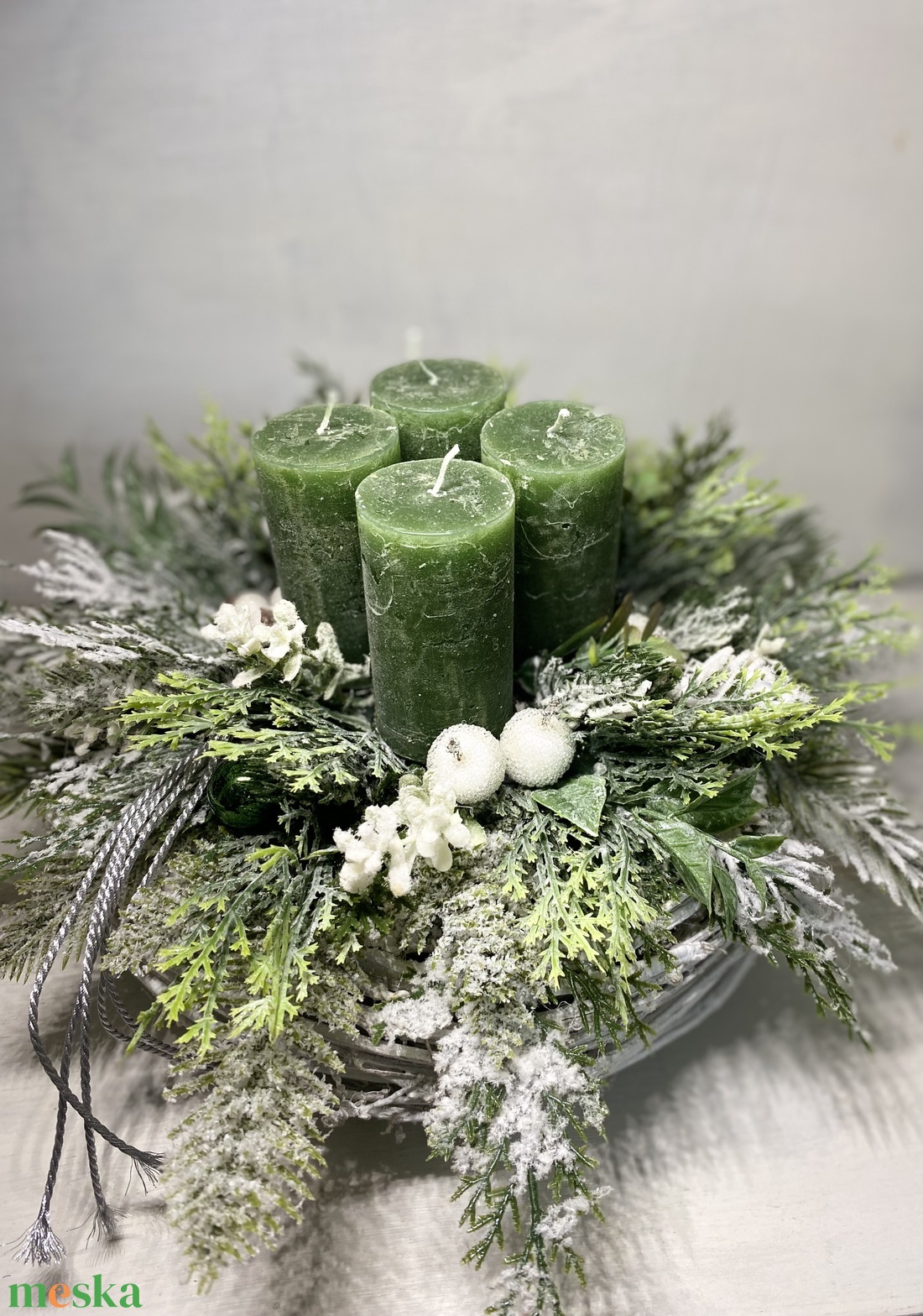 Adventi asztaldísz  - karácsony - adventi díszek - adventi asztaldísz - Meska.hu