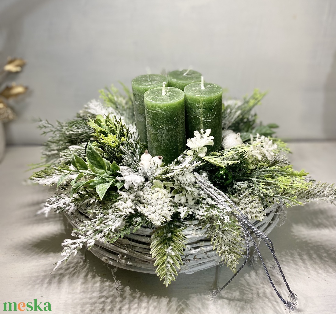 Adventi asztaldísz  - karácsony - adventi díszek - adventi asztaldísz - Meska.hu