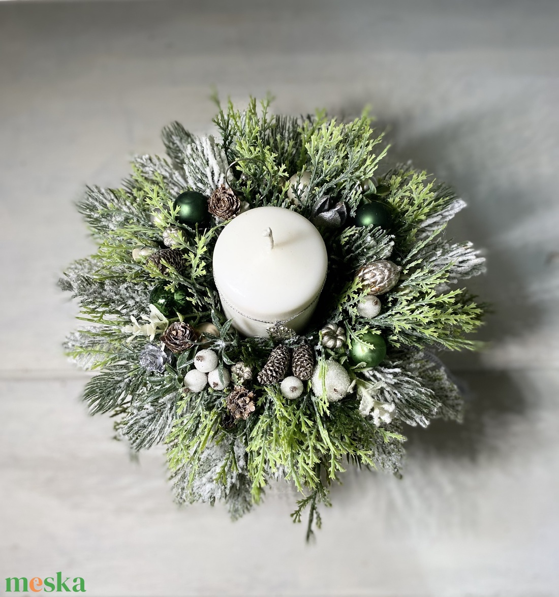 Adventi asztaldísz  - karácsony - adventi díszek - adventi asztaldísz - Meska.hu