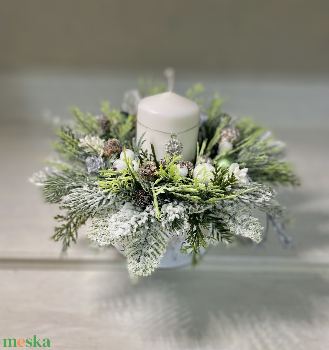 Adventi asztaldísz  - karácsony - adventi díszek - adventi asztaldísz - Meska.hu