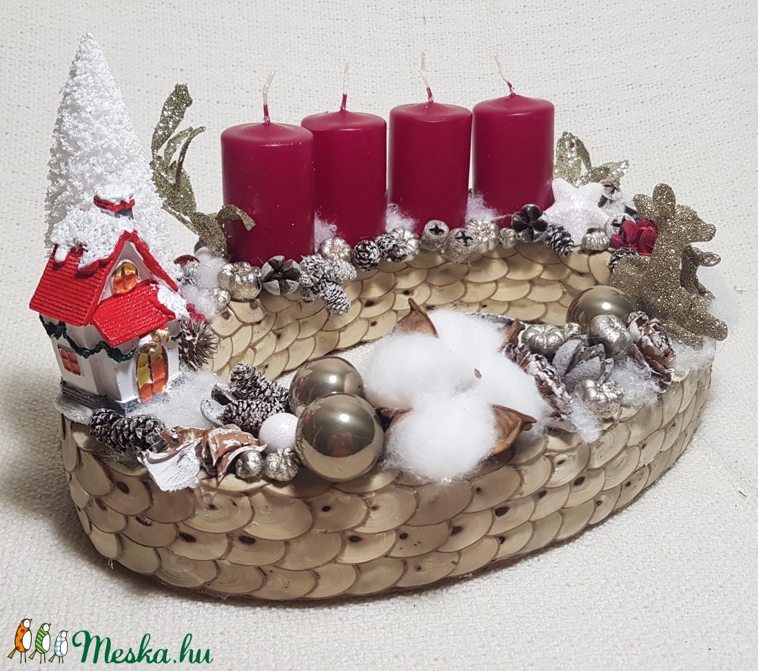 Adventi koszorú - karácsony - adventi díszek - adventi koszorú - Meska.hu