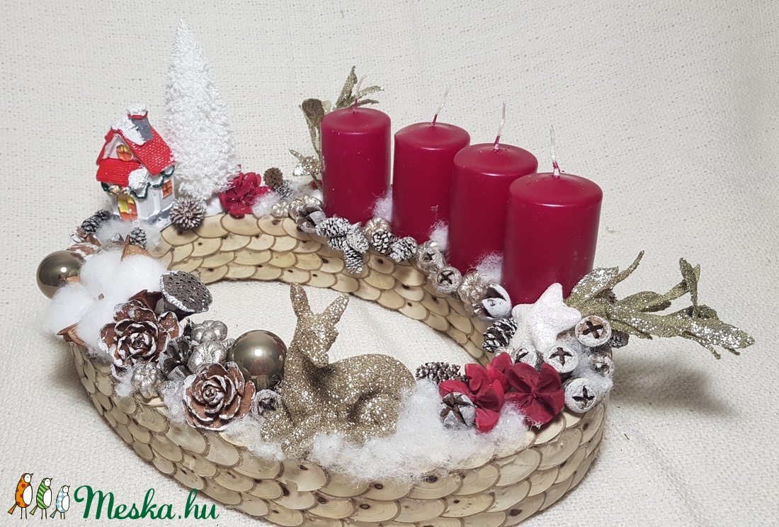 Adventi koszorú - karácsony - adventi díszek - adventi koszorú - Meska.hu