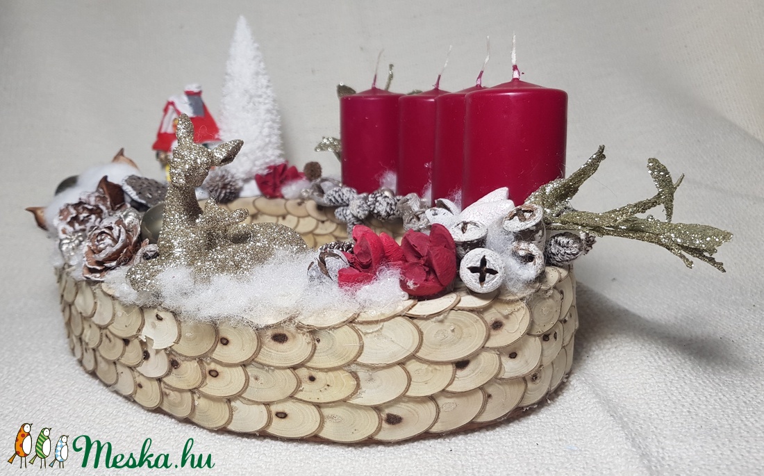 Adventi koszorú - karácsony - adventi díszek - adventi koszorú - Meska.hu