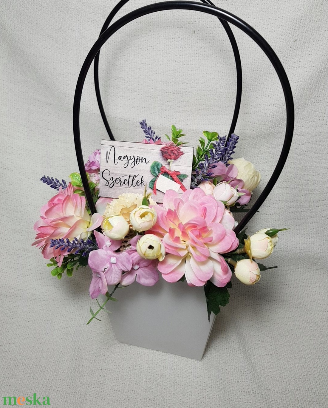 Virágdoboz - ajándék évfordulóra, születésnapra - otthon & életmód - dekoráció - virágdísz és tartó - virágbox, virágdoboz - Meska.hu