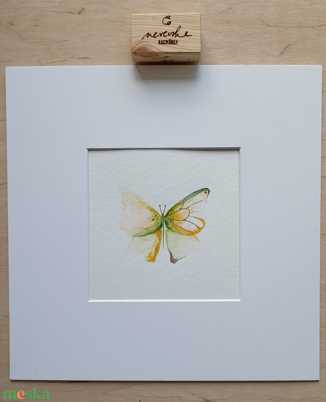 Pillangós akvarell kép - művészet - festmény - akvarell - Meska.hu