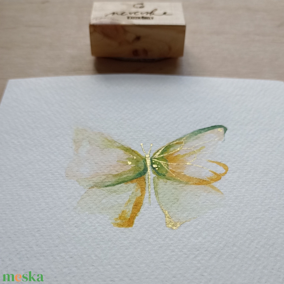 Pillangós akvarell kép - művészet - festmény - akvarell - Meska.hu