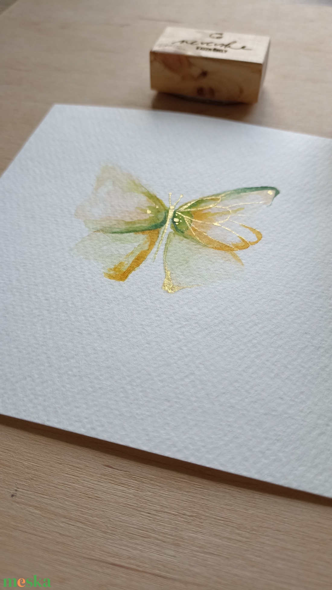 Pillangós akvarell kép - művészet - festmény - akvarell - Meska.hu