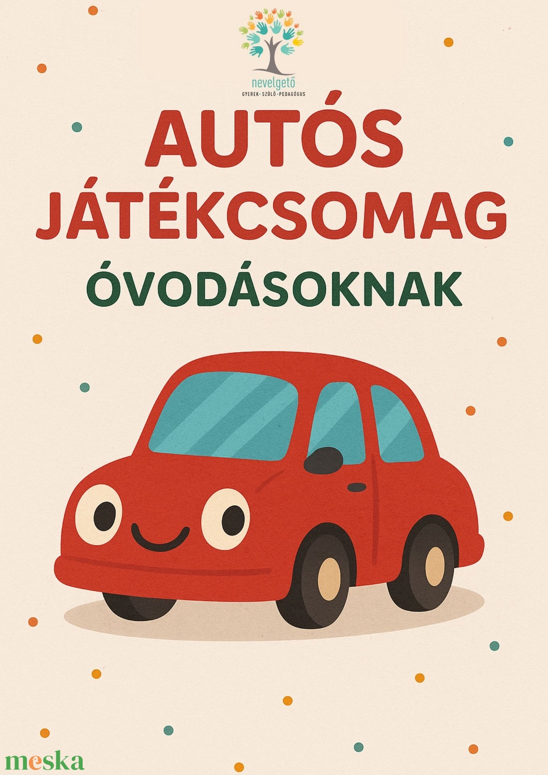 Autós játékcsomag - játék & sport - készségfejlesztő és logikai játék - oktató játékok - Meska.hu