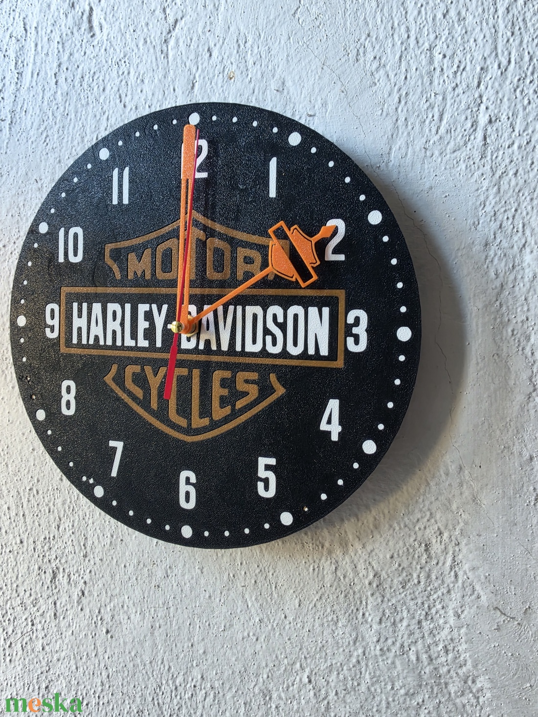 Harley Davidson falióra - otthon & életmód - dekoráció - fali és függő dekoráció - falióra & óra - Meska.hu