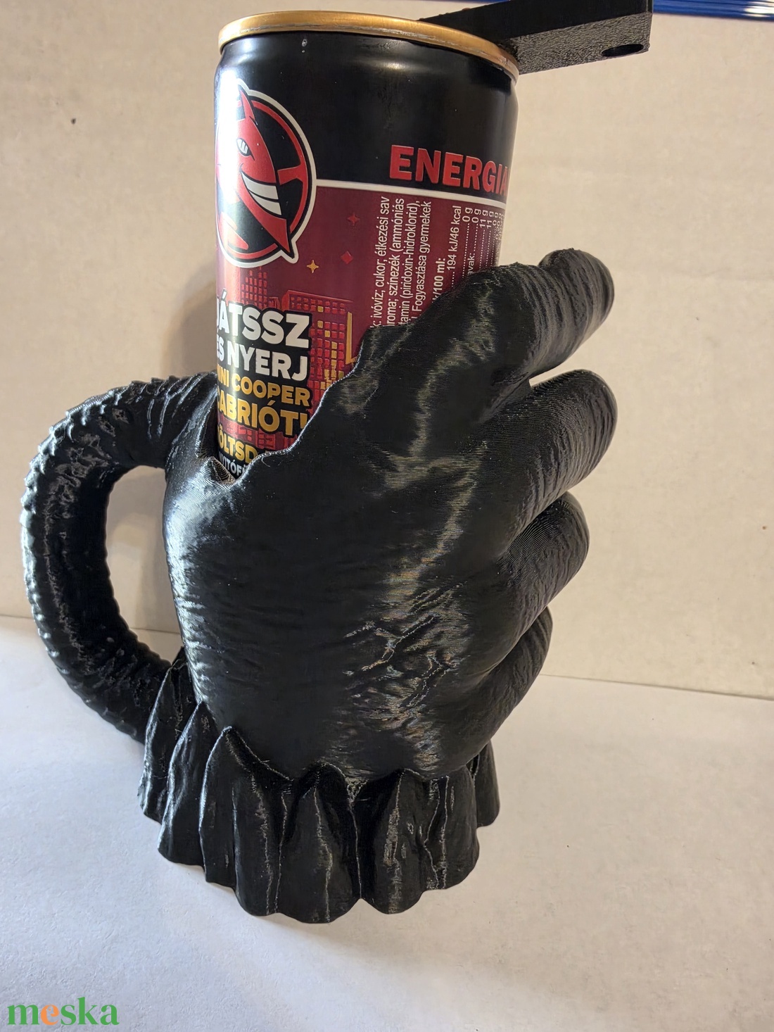 Demon Claw � Egyedi 3D Nyomtatott Energiaital Tartó Fogantyú és Nyitó - otthon & életmód - konyhafelszerelés, tálalás - italos kellékek - italtartó - Meska.hu