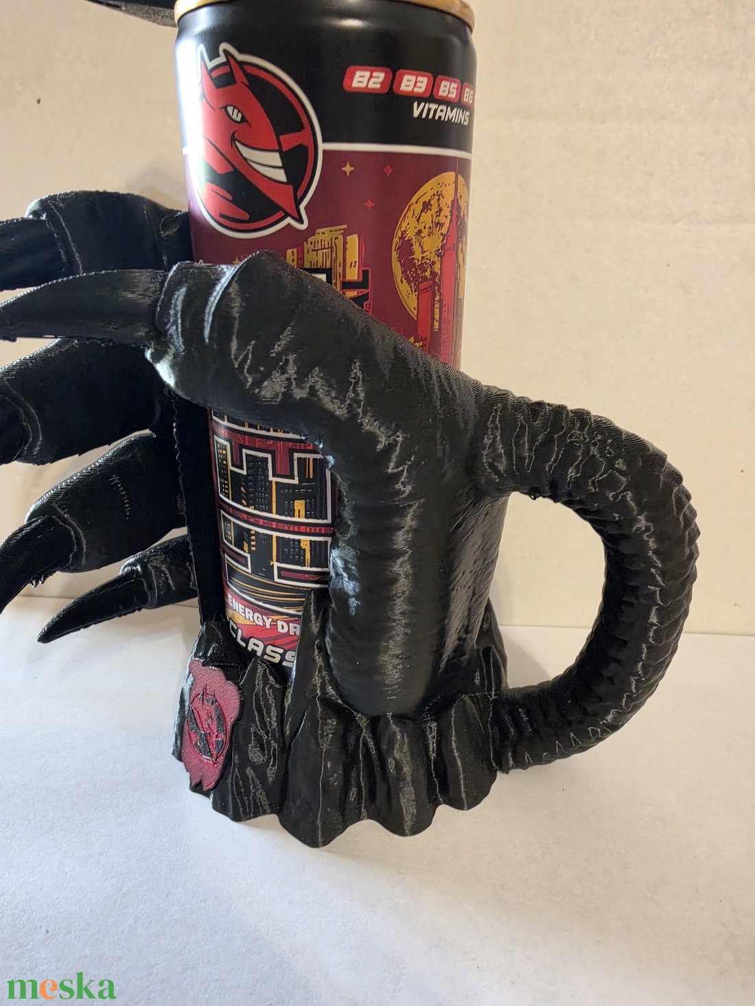 Demon Claw � Egyedi 3D Nyomtatott Energiaital Tartó Fogantyú és Nyitó - otthon & életmód - konyhafelszerelés, tálalás - italos kellékek - italtartó - Meska.hu