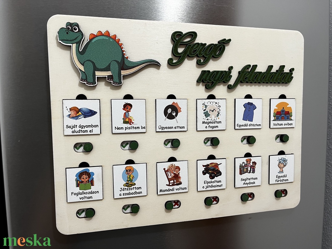 Gyermek feladatos tábla, jutalompont, motiváció  - otthon & életmód - babaszoba, gyerekszoba - babaszoba dekoráció - Meska.hu