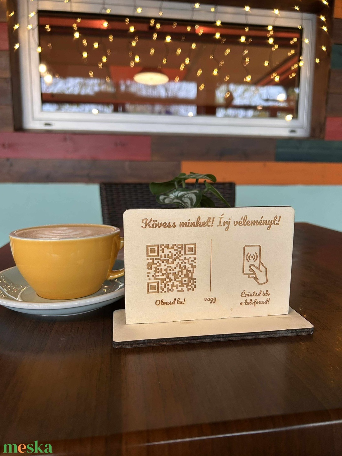 Okos tábla QR-kód és NFC eléréssel (google, facebook, instagram, tik-tok) - otthon & életmód - dekoráció - kép & falikép - táblakép - Meska.hu