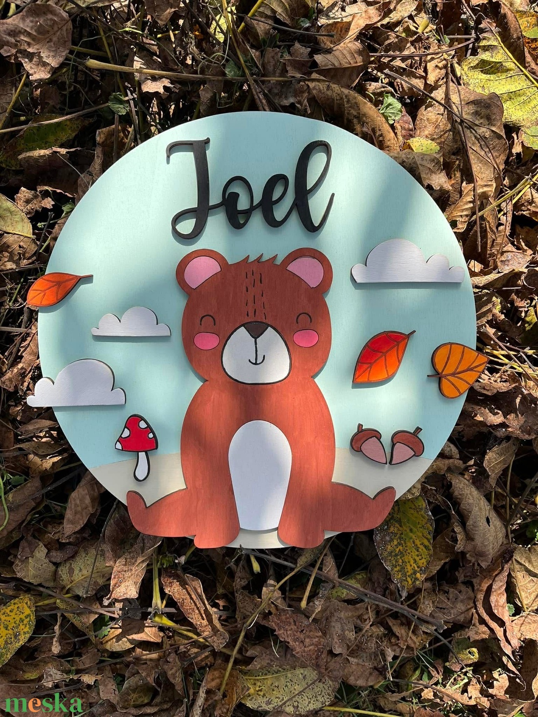 Névre szóló tábla gyerekszobába - baba - mama - babaszoba dekoráció - gyerek névtábla - Meska.hu