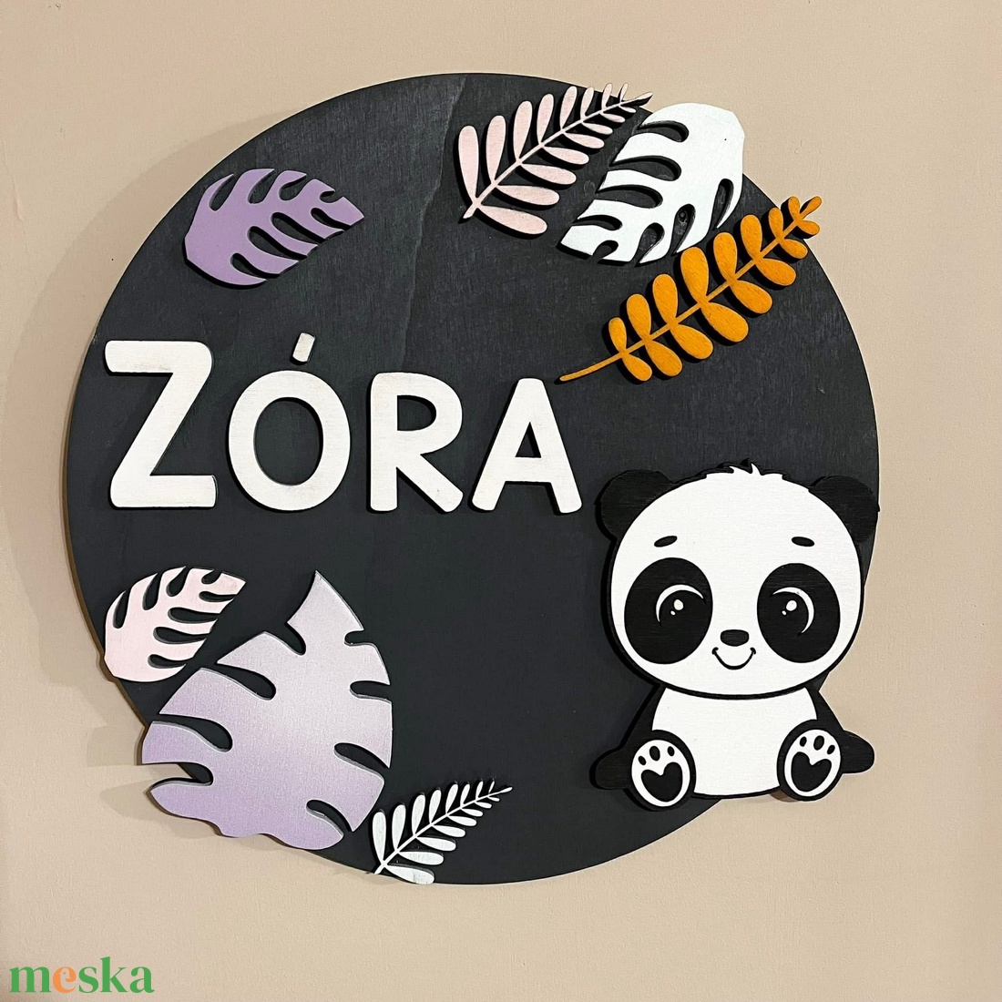 Névre szóló tábla gyerekszobába - baba - mama - babaszoba dekoráció - gyerek névtábla - Meska.hu