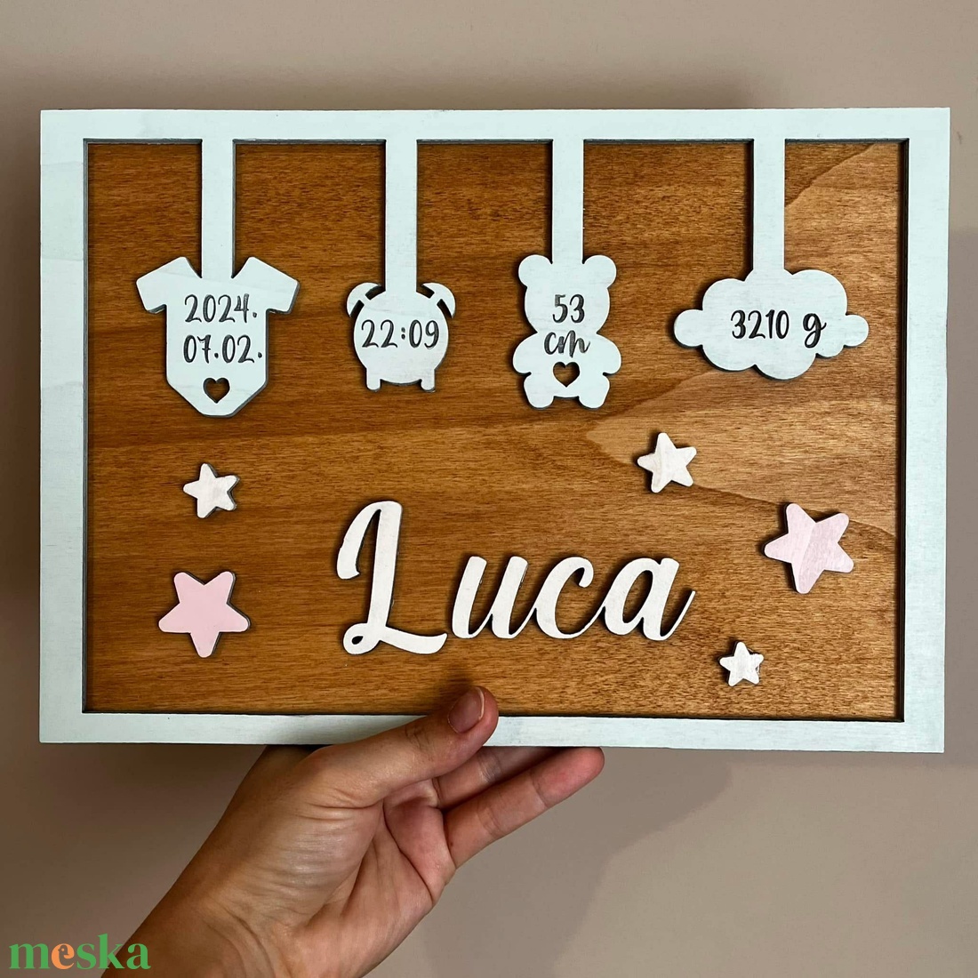 Emlékőrző tábla - baba - mama - babaemlékek - baba emlékőrző - Meska.hu