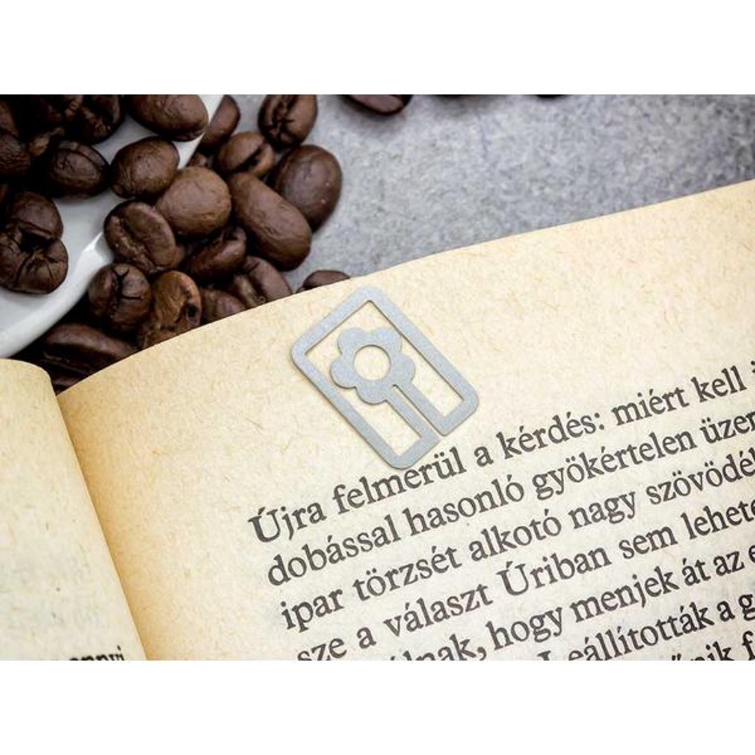 Margaréta oldaljelölő acél könyvjelző - könyv & zene - könyvjelző - Meska.hu