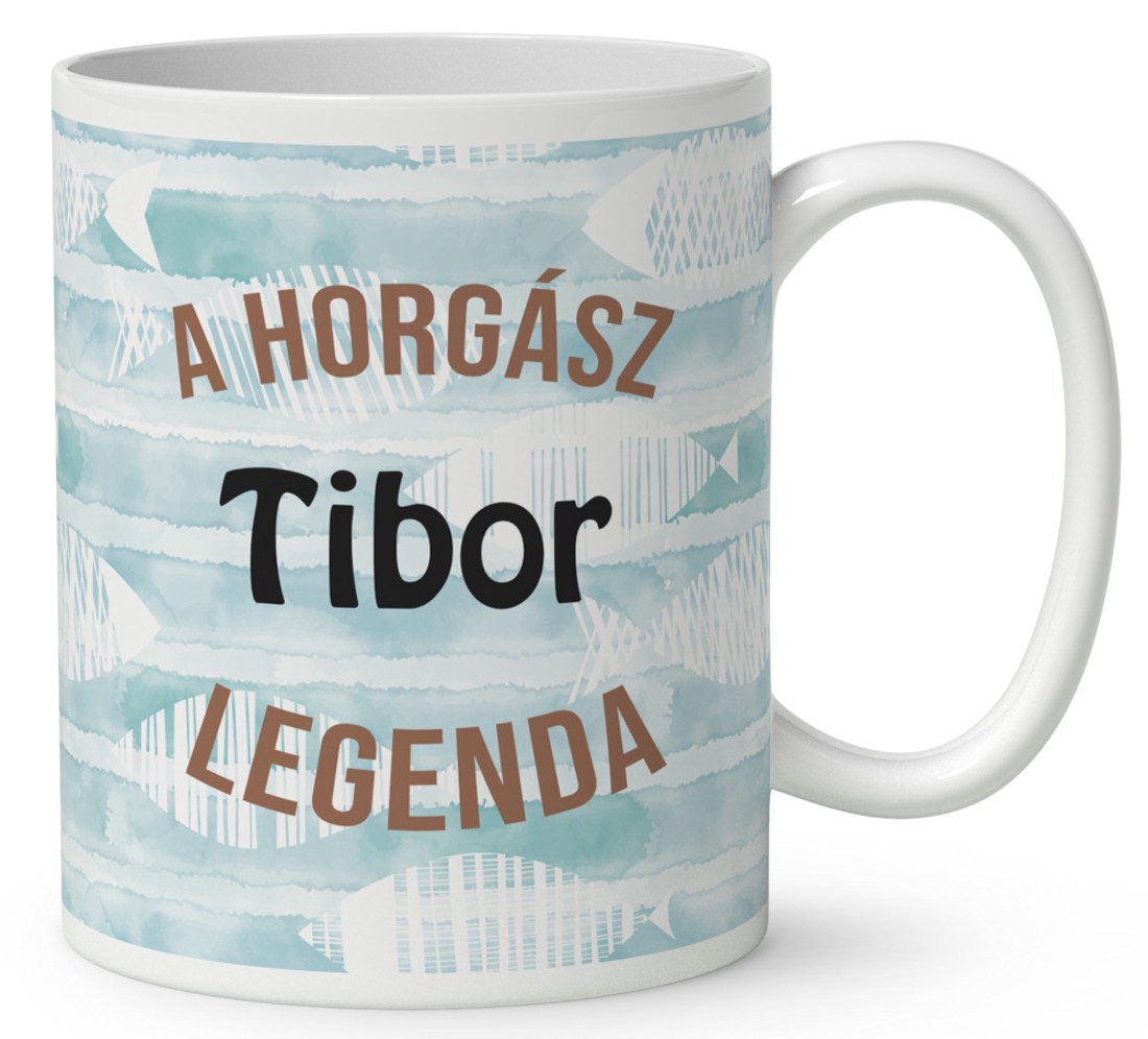 Névvel kérhető - Horgász manó sikeres nap mintás bögre - otthon & életmód - konyhafelszerelés, tálalás - tálalás - bögre & csésze - Meska.hu