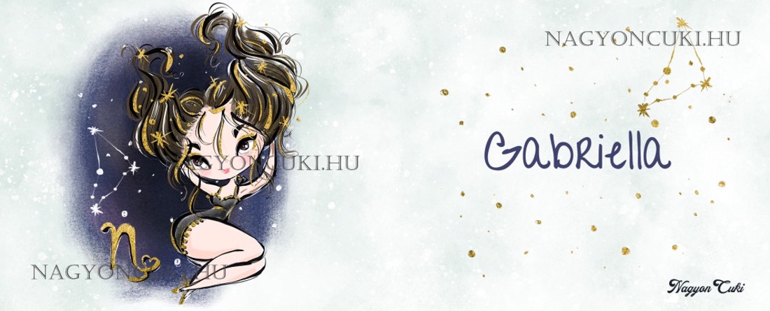 Személyre szabható - Barna hajú Csini Bak lány mintás bögre - otthon & életmód - konyhafelszerelés, tálalás - tálalás - bögre & csésze - Meska.hu