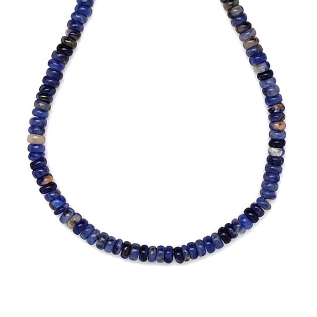 Szodalit korong 4x2mm  ékszerkészítő alapanyag (füzér) - kellékek & szerszámok - ásvány alapanyag - ásványfüzér - Meska.hu