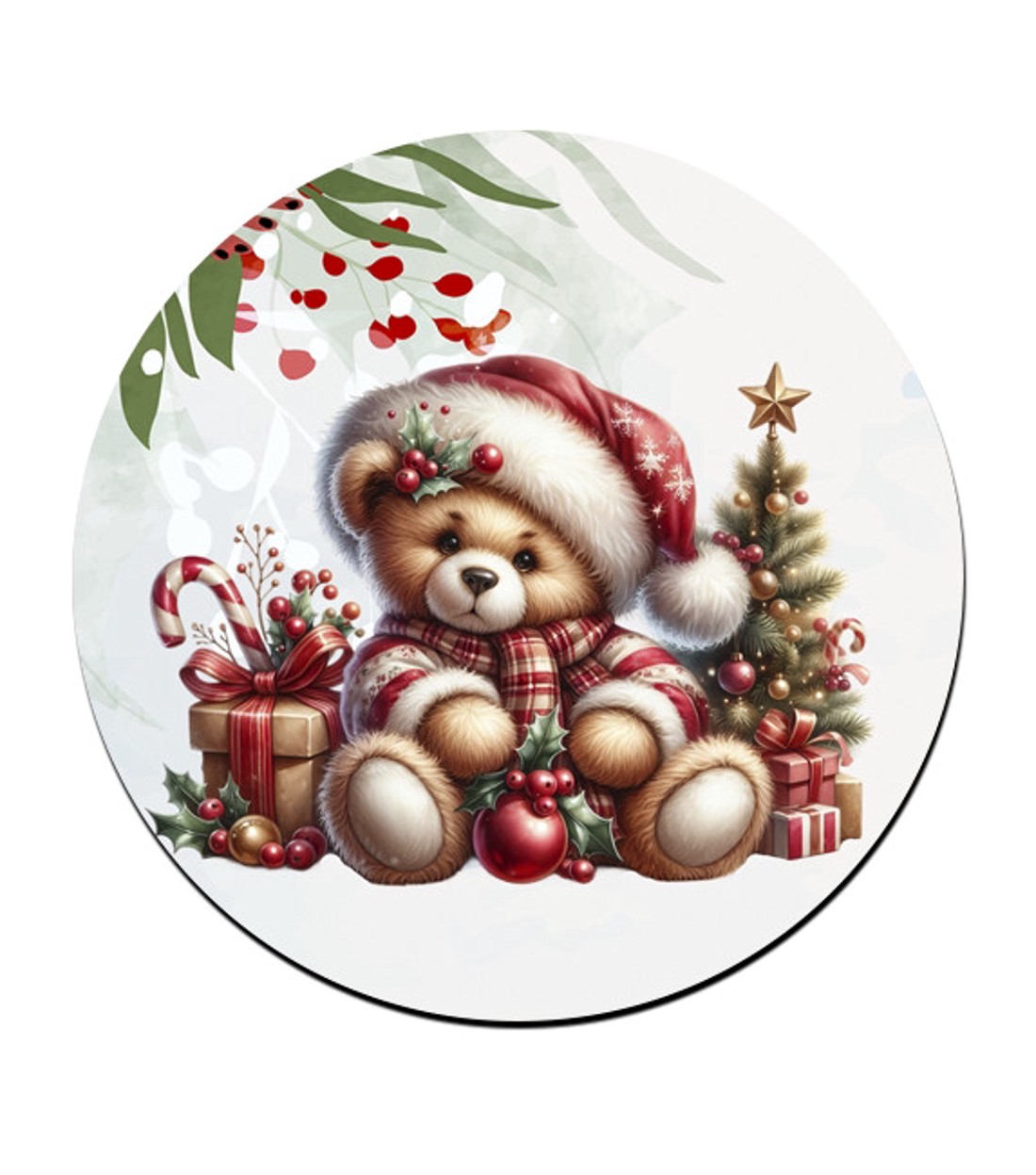 Karácsonyi Teddy maci (ajándékok) bögre alátét -  - Meska.hu