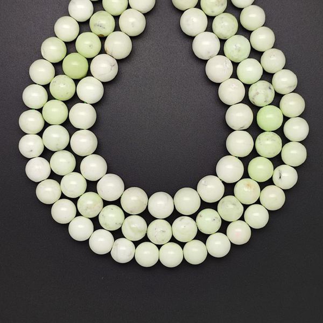 Krizopráz citrom golyó 12-12,5mm  ékszerkészítő alapanyag (füzér) - kellékek & szerszámok - ásvány alapanyag - ásványfüzér - Meska.hu