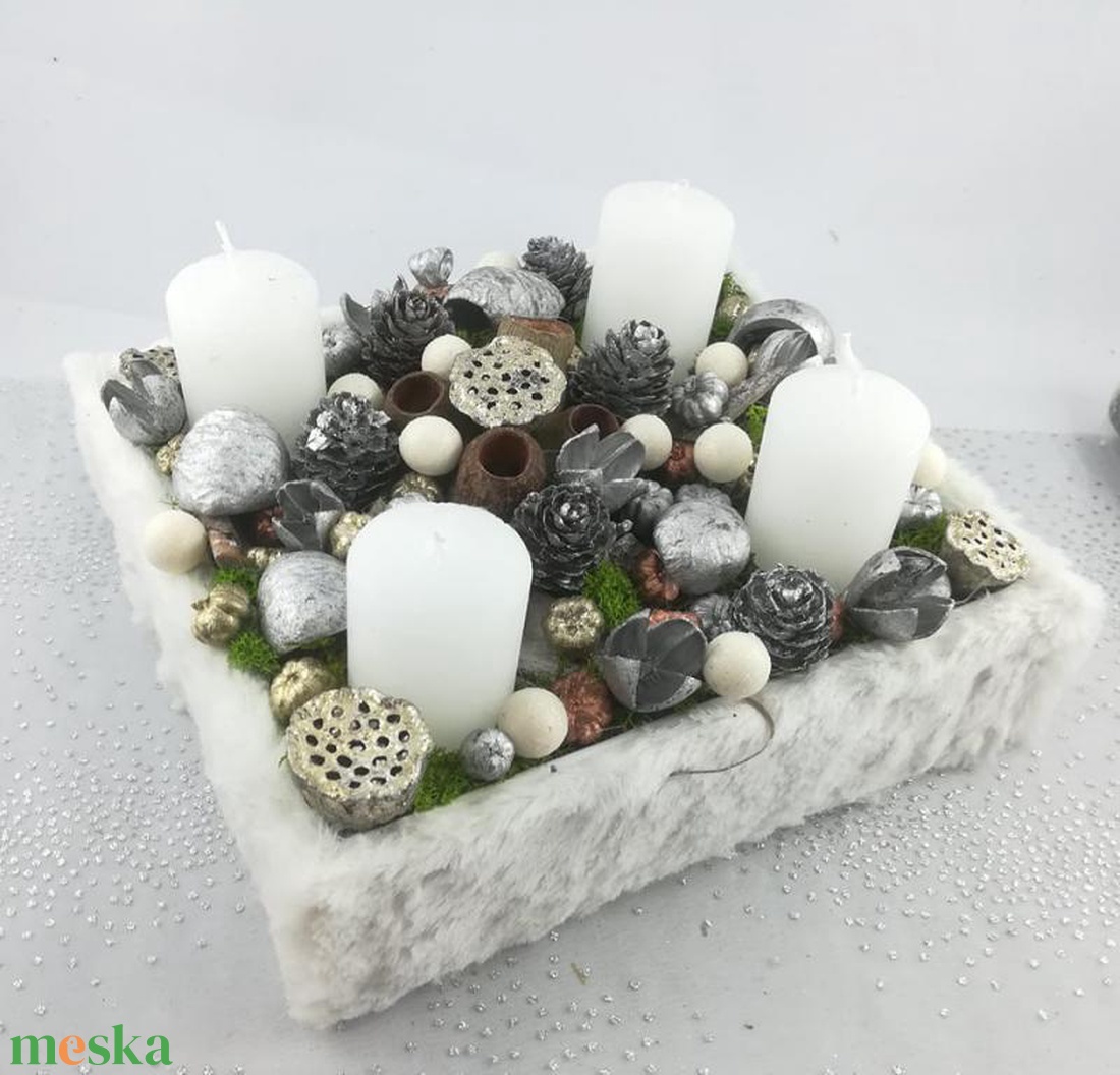 Letisztult fehér adventi box - karácsony - adventi díszek - adventi asztaldísz - Meska.hu Letisztult fehér adventi box - karácsony - adventi díszek - adventi asztaldísz - Meska.hu