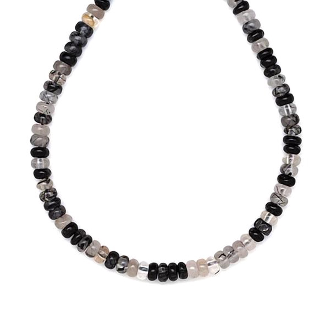 Turmalinkvarc korong 4x2,5mm  ékszerkészítő alapanyag (füzér) - kellékek & szerszámok - ásvány alapanyag - ásványfüzér - Meska.hu