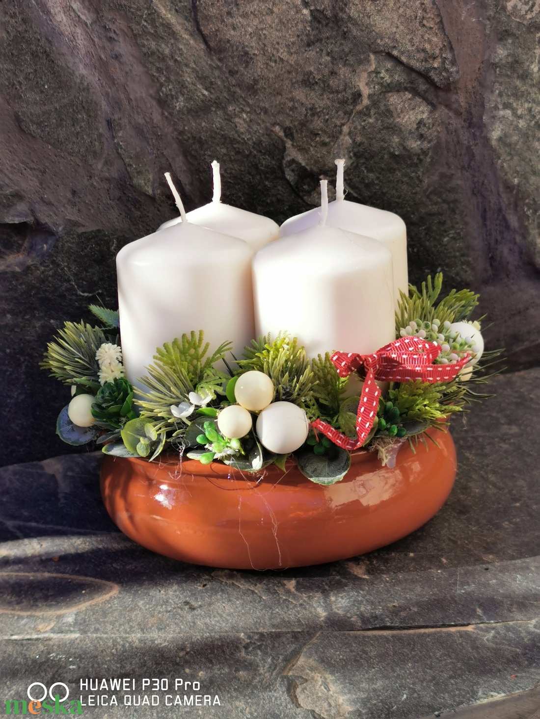 Karácsonyi asztaldísz, adventi koszorú - karácsony - adventi díszek - adventi koszorú - Meska.hu Karácsonyi asztaldísz, adventi koszorú - karácsony - adventi díszek - adventi koszorú - Meska.hu