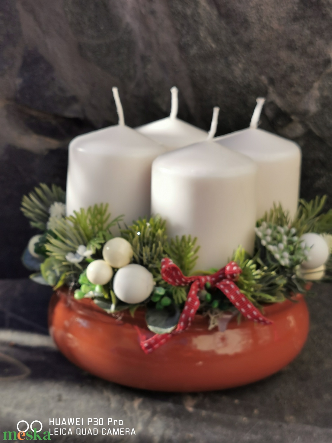 Karácsonyi asztaldísz, adventi koszorú - karácsony - adventi díszek - adventi koszorú - Meska.hu Karácsonyi asztaldísz, adventi koszorú - karácsony - adventi díszek - adventi koszorú - Meska.hu