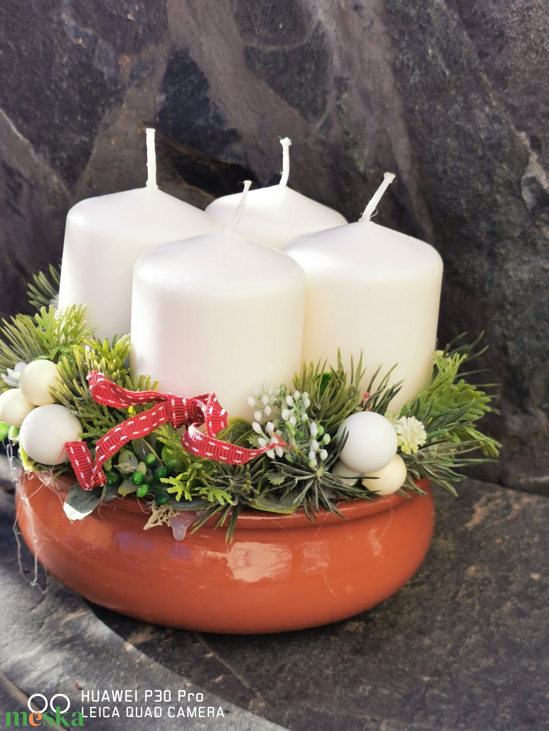 Karácsonyi asztaldísz, adventi koszorú - karácsony - adventi díszek - adventi koszorú - Meska.hu Karácsonyi asztaldísz, adventi koszorú - karácsony - adventi díszek - adventi koszorú - Meska.hu