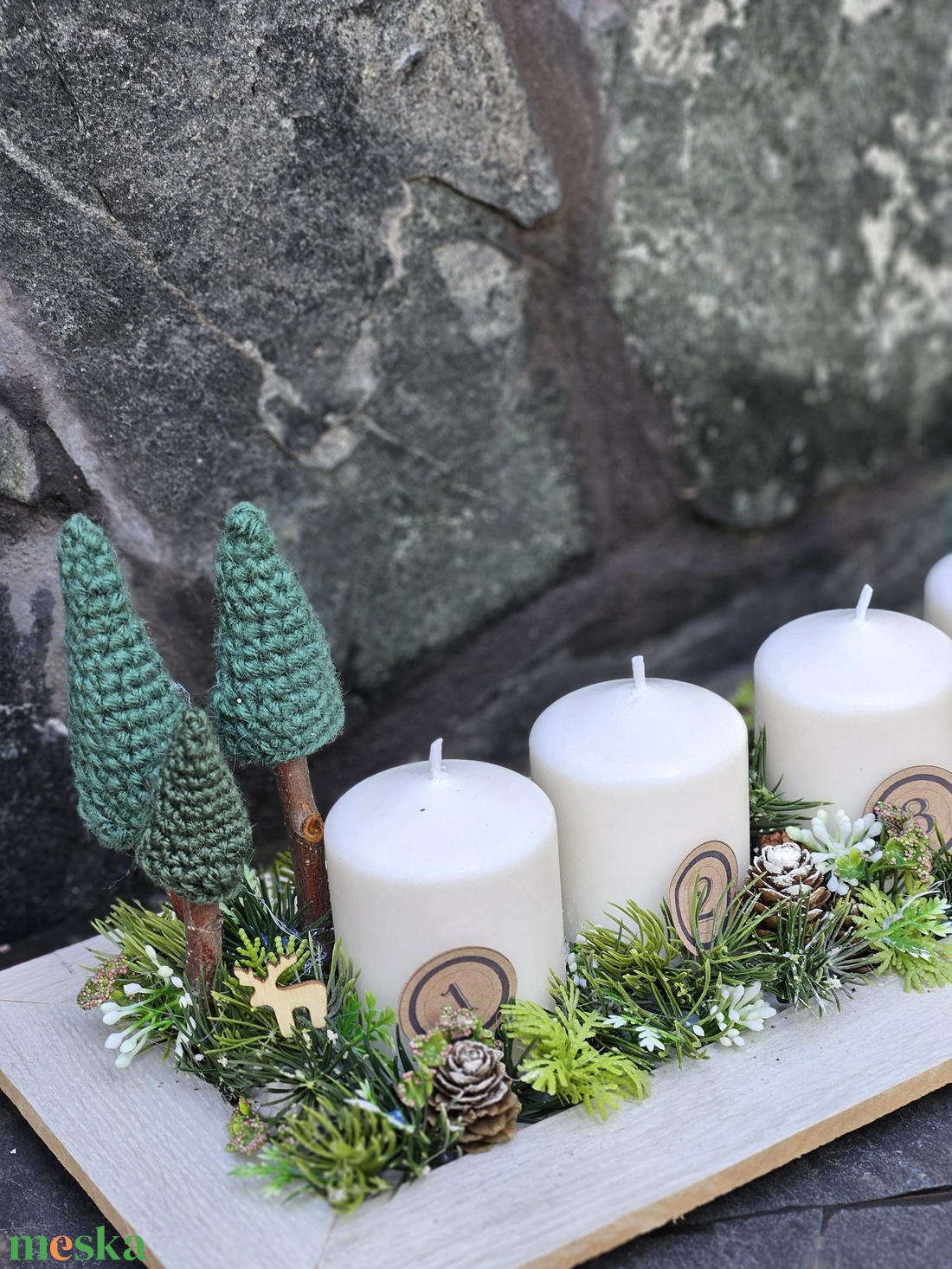 Karácsonyi Asztaldísz, adventi gyertyás dísz - karácsony - adventi díszek - adventi asztaldísz - Meska.hu Karácsonyi Asztaldísz, adventi gyertyás dísz - karácsony - adventi díszek - adventi asztaldísz - Meska.hu