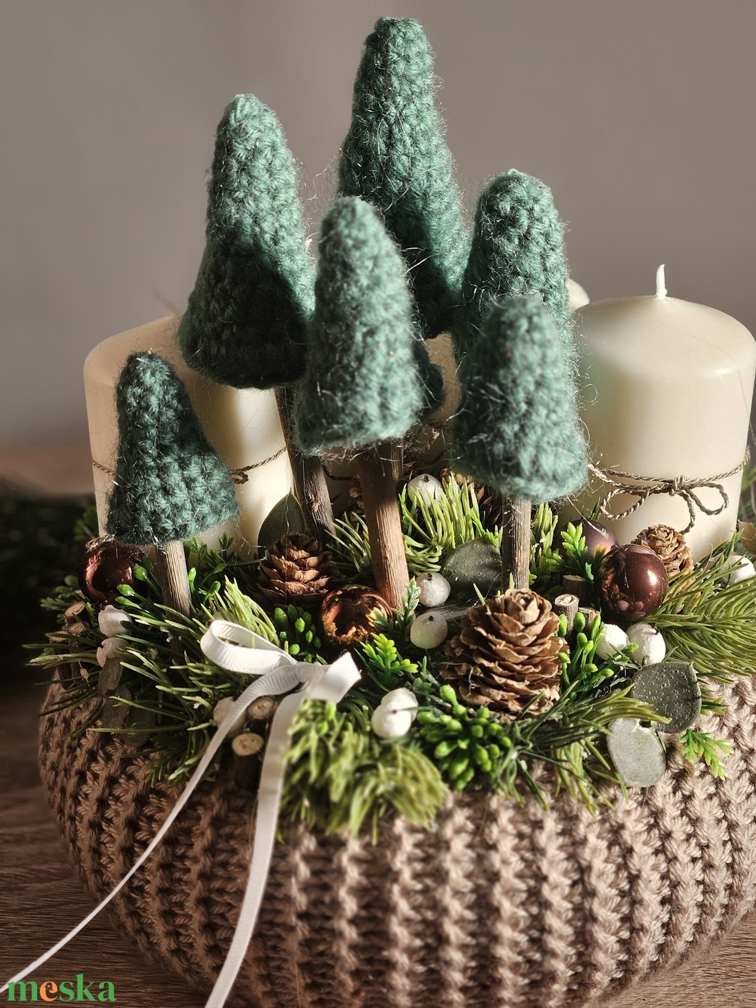 Horgolt fenyős Karácsonyi Asztaldísz, adventi nagy gyertyás dísz - karácsony - adventi díszek - adventi asztaldísz - Meska.hu Horgolt fenyős Karácsonyi Asztaldísz, adventi nagy gyertyás dísz - karácsony - adventi díszek - adventi asztaldísz - Meska.hu