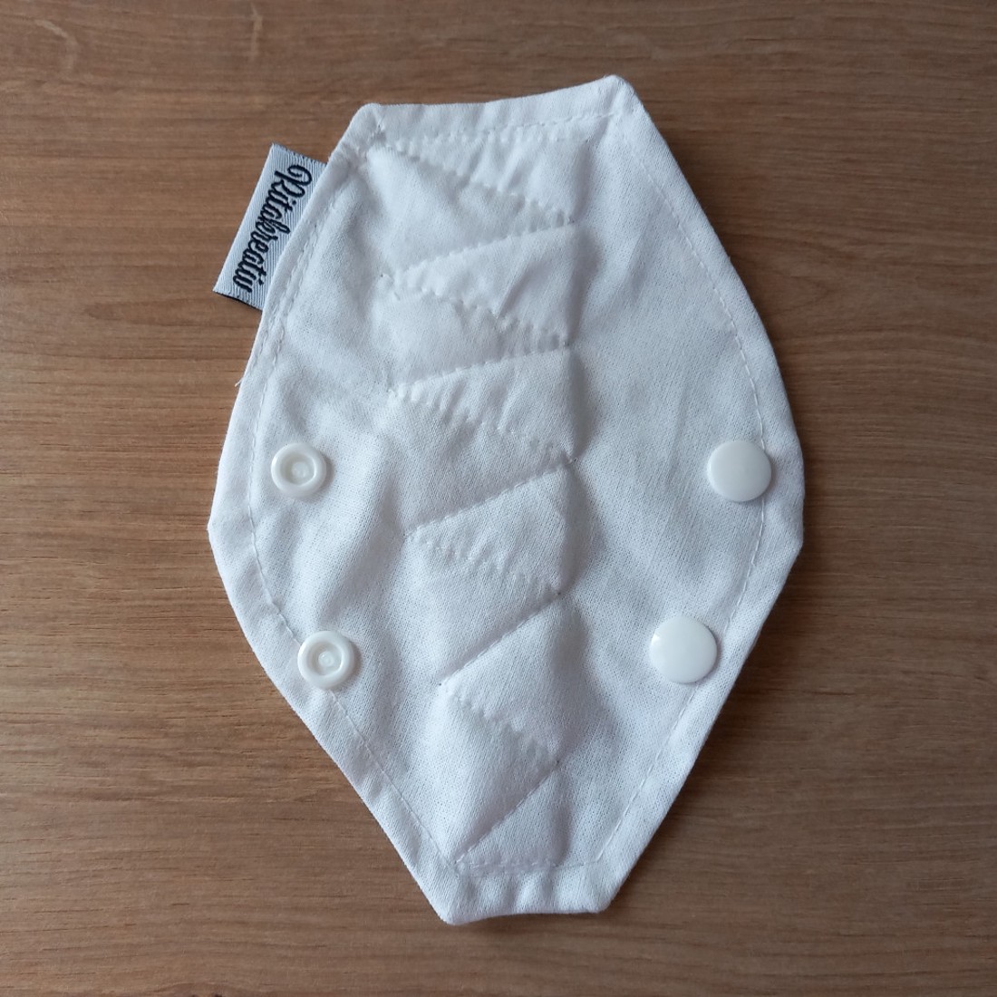 Fehér tanga mosható betét 16cm - tisztasági - szépségápolás - intim higiénia - tisztasági betét - Meska.hu