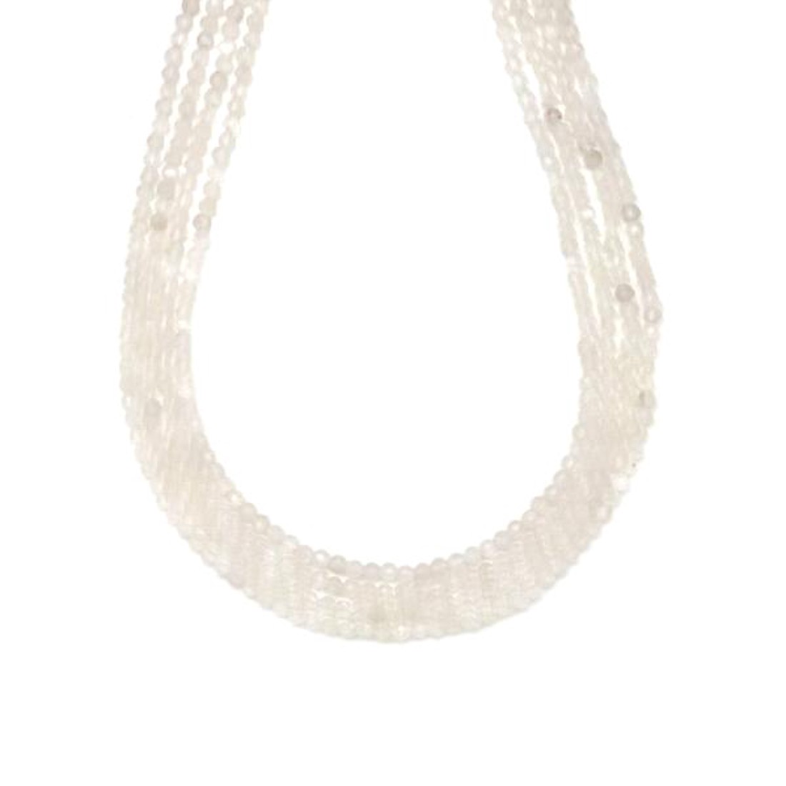 Holdkő fazettált fehér golyó 2,5mm� ékszerkészítő alapanyag (füzér) - kellékek & szerszámok - ásvány alapanyag - ásványfüzér - Meska.hu