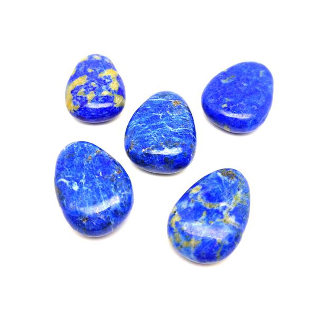 Átfúrt Lapis lazuli csepp medál - ékszer - nyaklánc - medál - Meska.hu