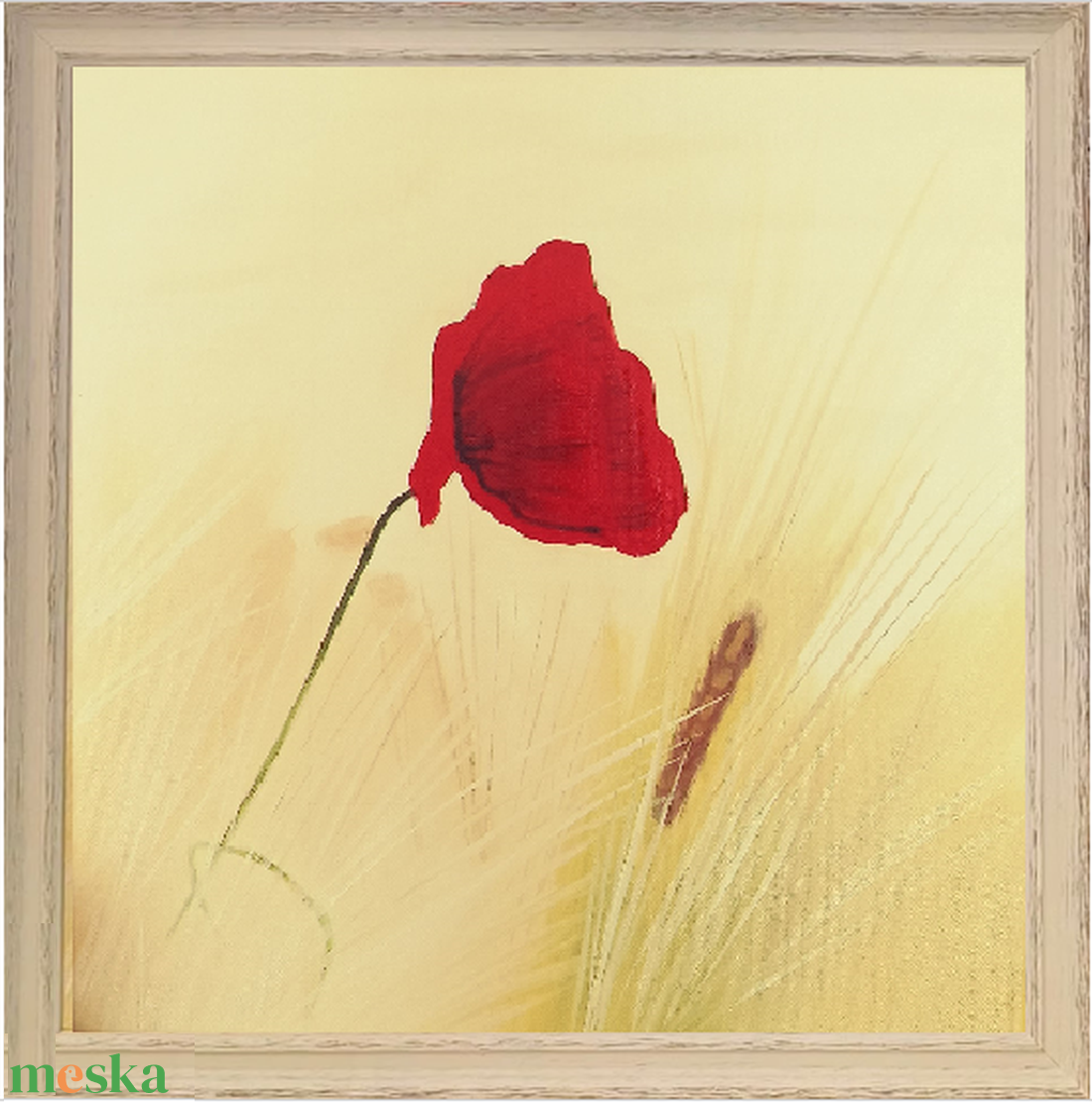 Pipacs festmény - művészet - festmény - olajfestmény - Meska.hu