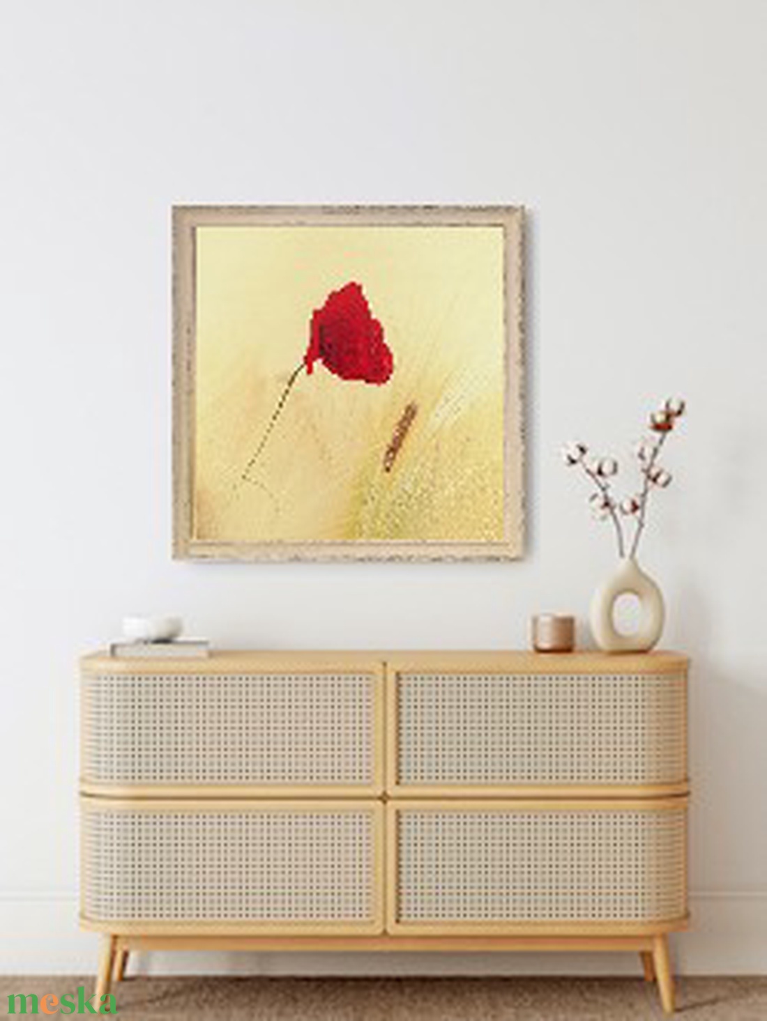 Pipacs festmény - művészet - festmény - olajfestmény - Meska.hu